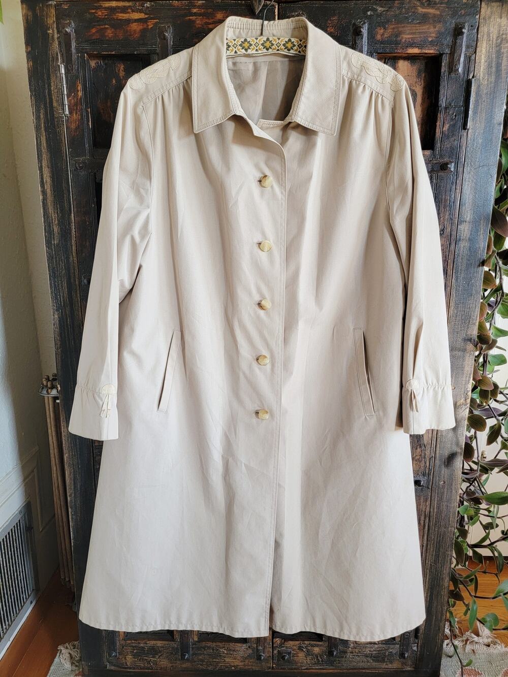 Vintage Equestrian Trenchcoat Sz 10